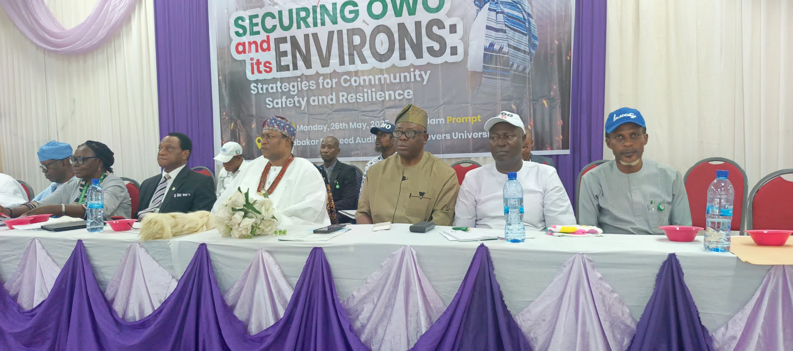 Strengthening Community Safety: Prince Oriade Wellington Adebawo Emphasizes Proactive Security Measures at Owo Security Summit