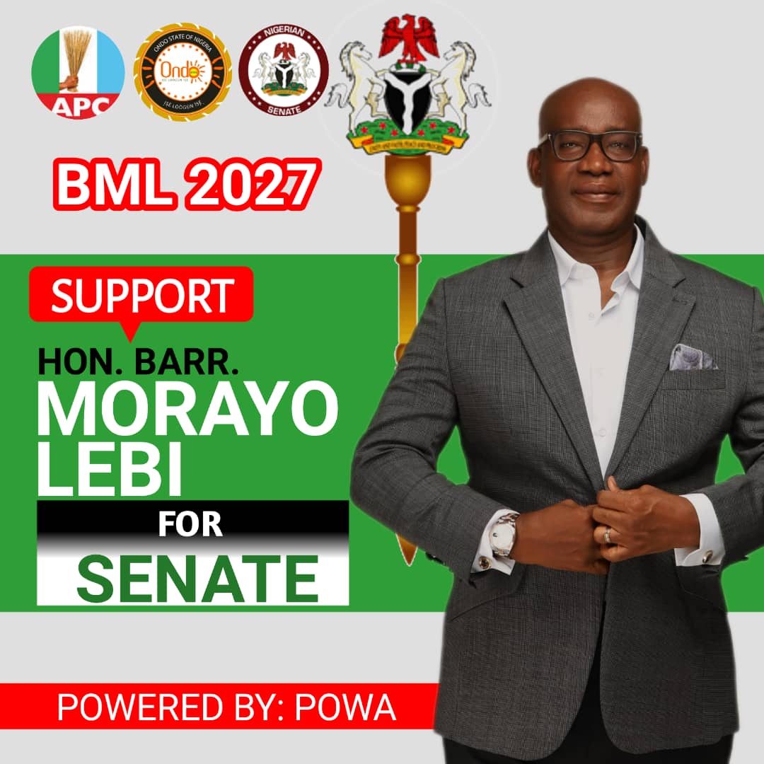 PROGRESSIVE ONDO SOUTH ALLIANCE ENDORSES BARR. MORAYO LEBI FOR 2027 SENATORIAL ELECTION