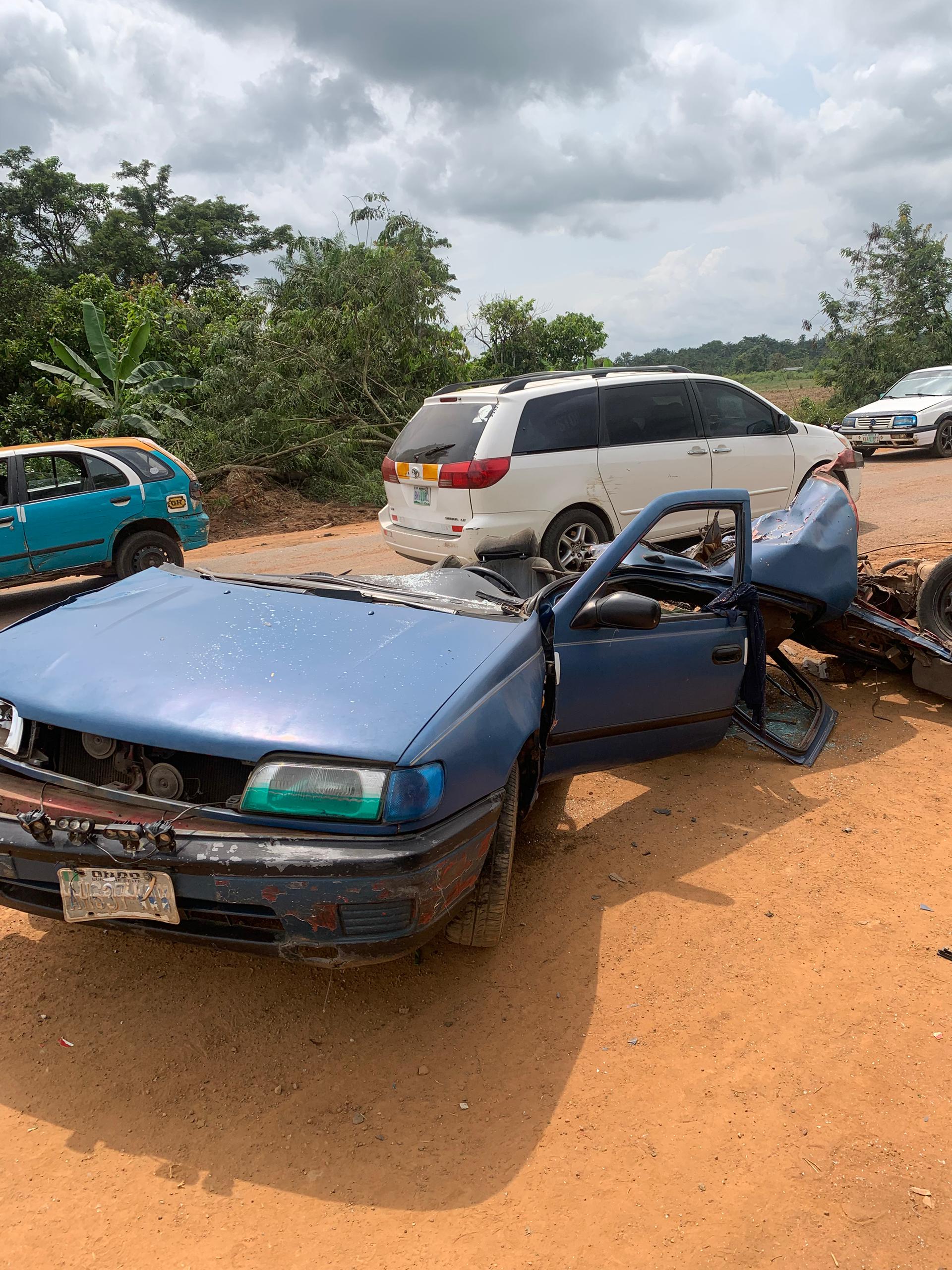 Hon. Wellington Adebawo Visits Ghastly Accident scene along Akure-Owo Road, Decries High Rate of Trucks Causing Accidents in Ondo state