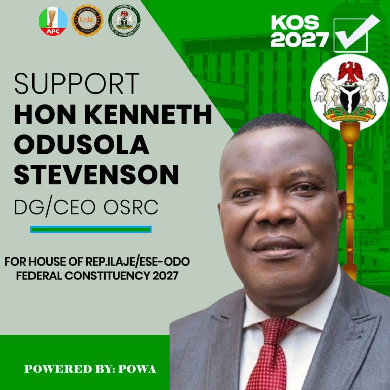 2027: Why Hon. Kenneth Odusola-Stevenson Stands Tall for Ilaje/Ese-Odo Federal Constituency