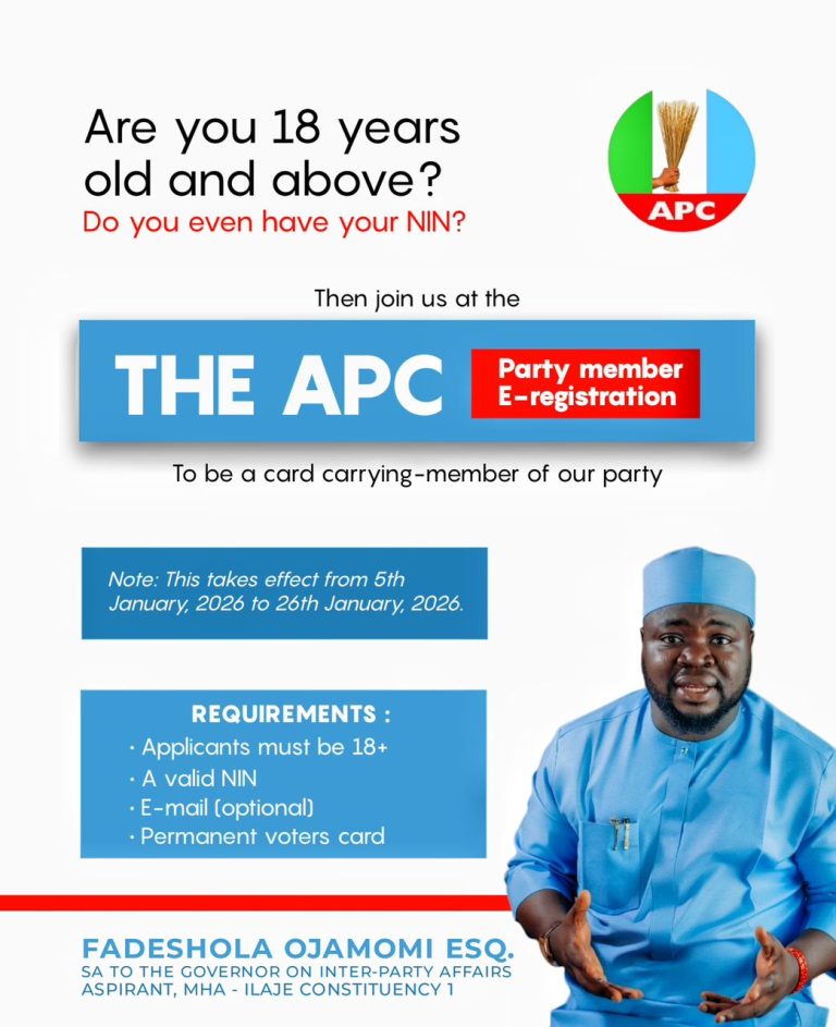 ALL PROGRESSIVES CONGRESS (APC), ILAJE LOCAL GOVERNMENT