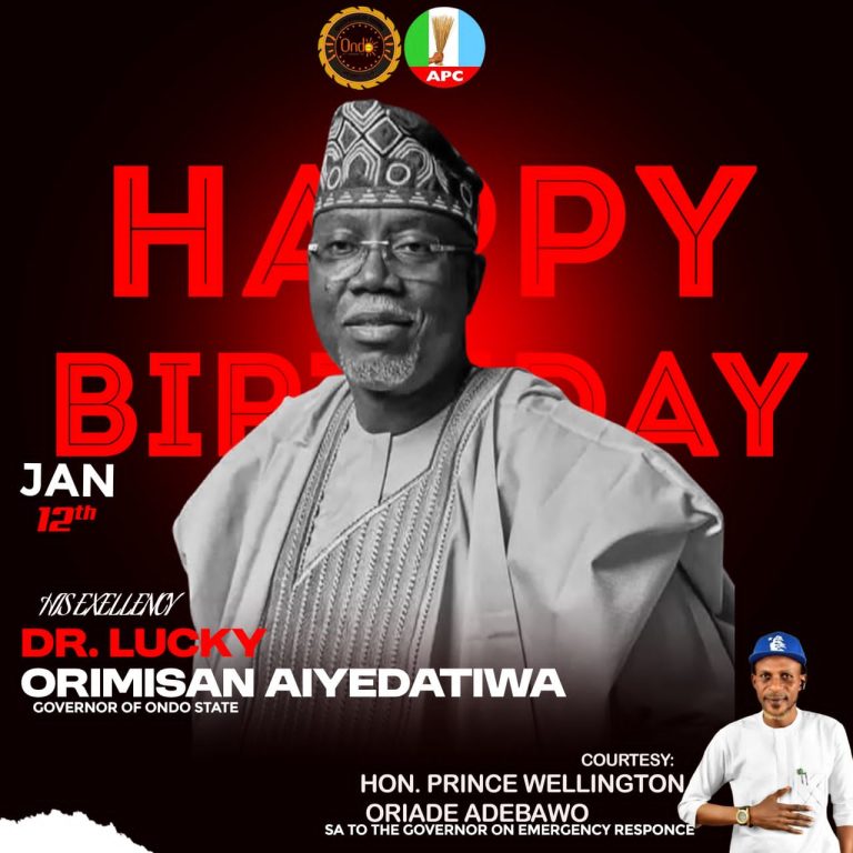 Birthday Felicitations to Our Leader, His Excellency Dr Lucky Orimisan Aiyedatiwa