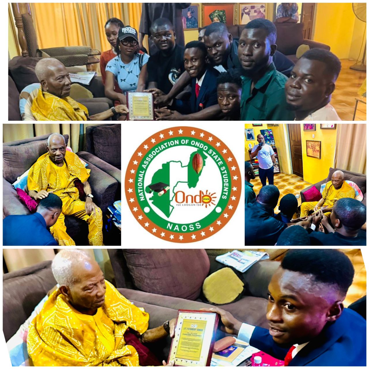 COURTESY VISIT TO PA REUBEN FASORANTI,LIVING ICON AND LIFE PATRON OF NAOSS